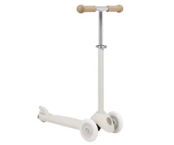 Patinete Banwood Eco + Cesta Pin & Ride Ivory y Pines Flores