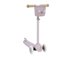 Patinete Banwood Eco + Cesta Pin & Ride Lavender y Pines Magia