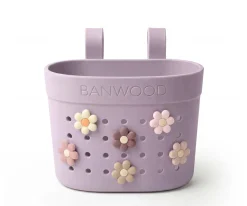 Patinete Banwood Eco + Cesta Pin & Ride Lavender y Pines Magia