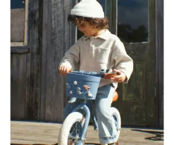 Patinete Banwood Eco + Cesta Pin & Ride Olive y Pines Dinosaurios
