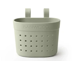 Patinete Banwood Eco + Cesta Pin & Ride Olive y Pines Dinosaurios