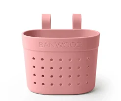 Patinete Banwood Eco + Cesta Pin & Ride Raspberry y Pines Magia