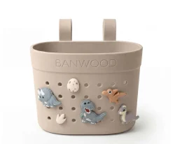 Patinete Banwood Eco + Cesta Pin & Ride Sand y Pines Dinosaurios