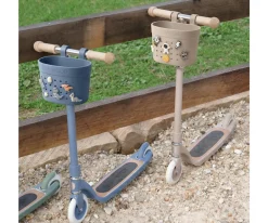 Patinete Banwood Eco + Cesta Pin & Ride Sand y Pines Dinosaurios