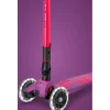 Patinete Maxi Deluxe Plegable Neon Led Lila / Rosa