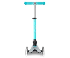 Patinete Micro Deluxe Plegable Orion Glow Led Azul