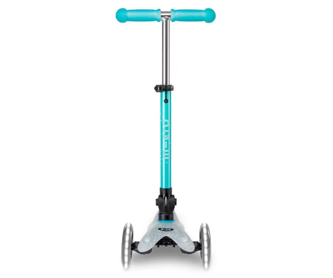 Patinete Micro Deluxe Plegable Orion Glow Led Azul