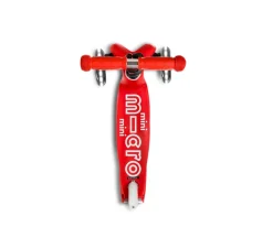 Patinete Mini Micro Deluxe Rojo Luces LED