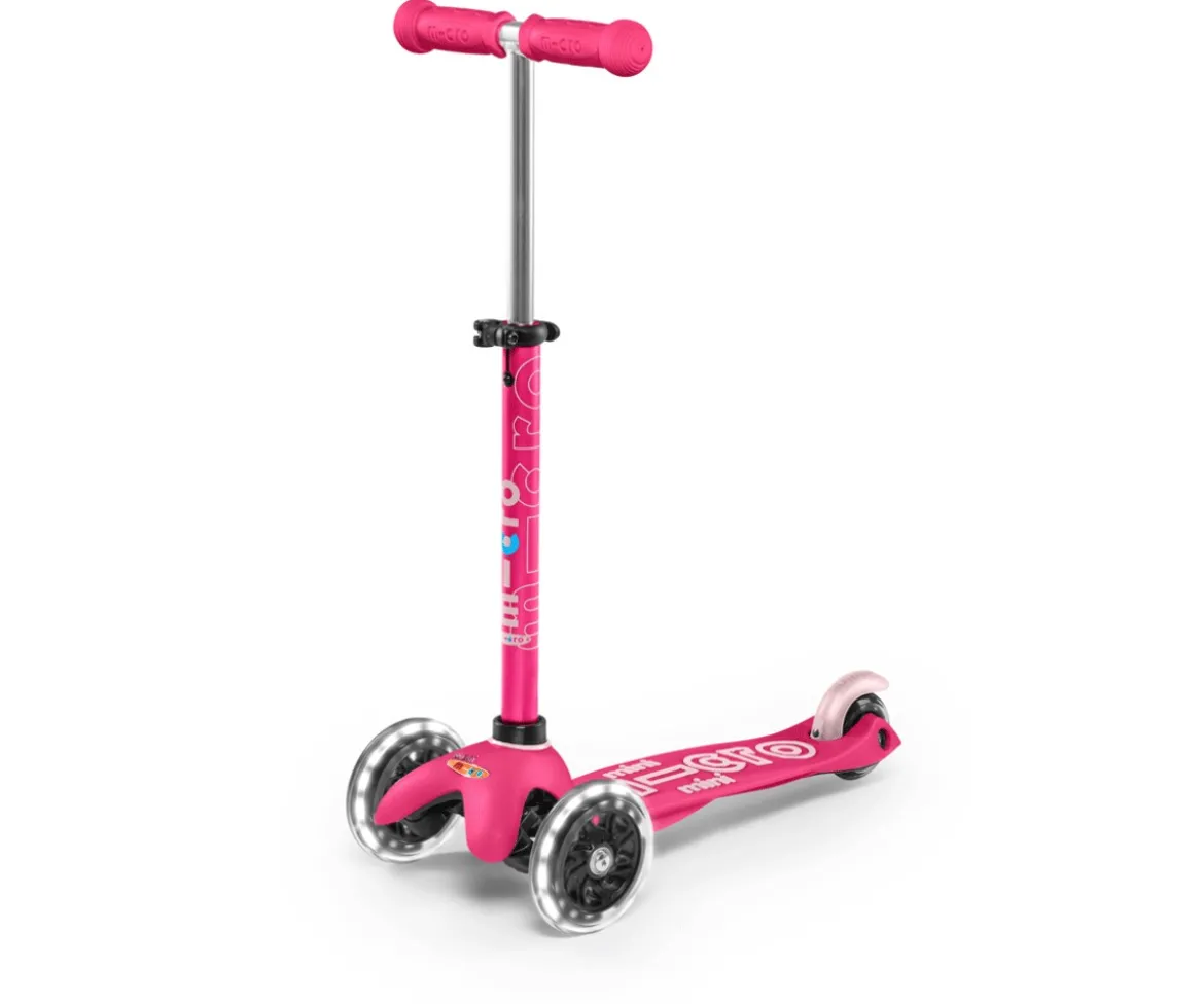 Patinete Mini Micro Deluxe Rosa Luces LED