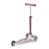 Patinete Plegable Mini Micro Deluxe Eco Lila Luces LED