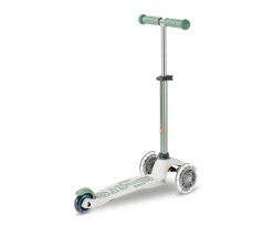 Patinete Plegable Mini Micro Deluxe Eco Verde Pistacho Luces LED