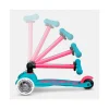 Patinete Plegable Mini Micro Deluxe Neon Aqua/Fucsia Luces LED