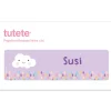Pegatina Alargada Nube Lila