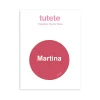 Pegatina Pequeña Nordic Rosa para Botella