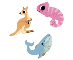 100 Pegatinas Animales Exóticos