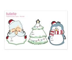 3 Pegatinas Navideñas para Regalos Papá Noel-2