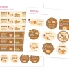 25 Pegatinas para Objetos Gluten No