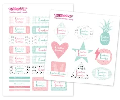 28 Pegatinas para Objetos Lovely