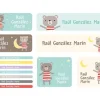 30 Pegatinas para Objetos Osito