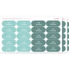 60 Pegatinas para Objetos Solid Green