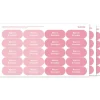 60 Pegatinas para Objetos Solid Pink