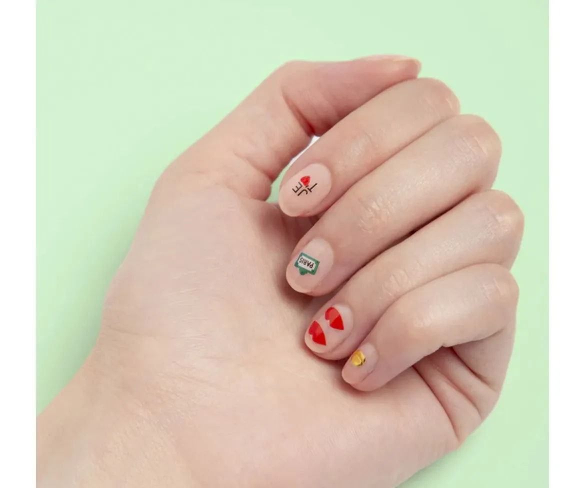 120 Pegatinas para Uñas París