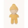 Pelele Largo para Muñecos Gommu Rayas Amarillo Crema