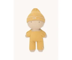 Pelele Largo para Muñecos Gommu Rayas Amarillo Crema