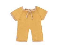 Pelele Largo para Muñecos Gommu Rayas Amarillo Crema