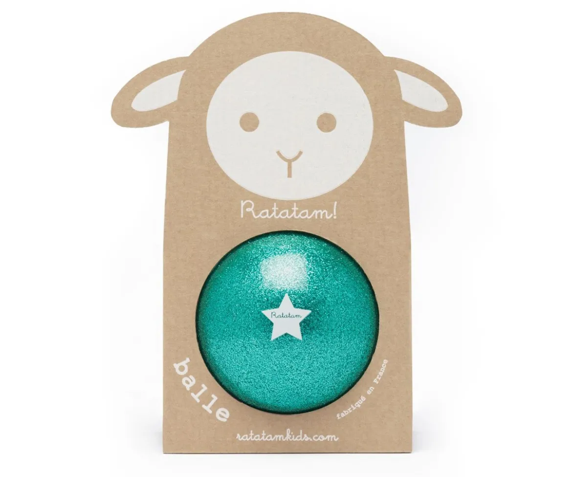 Pelota Glitter Verde 10 cm