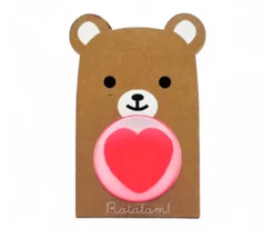 Pelota Saltarina Oso Rosa 43mm