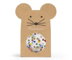 Pelota Saltarina Ratón Estrellas 43 mm