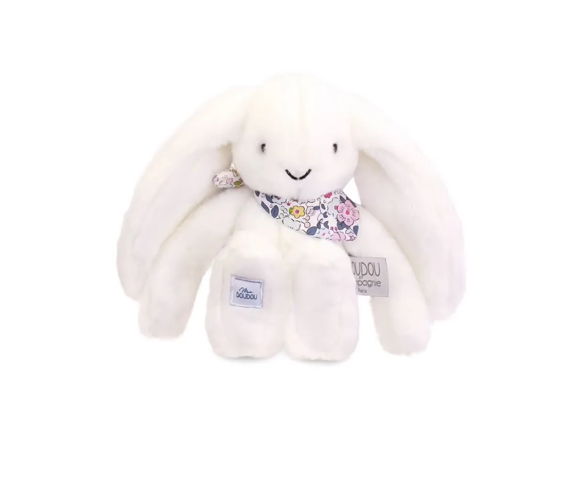 Peluche Conejito Blanco Fleurette 25 cm Personalizable