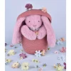 Peluche Conejito Rosa Fleurette 25 cm Personalizable