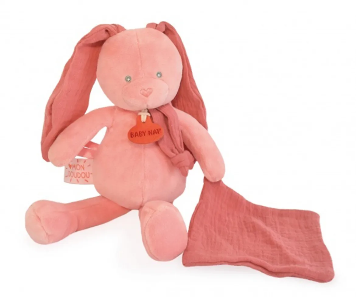 Peluche Conejo con Mini Doudou Terracota Personalizable