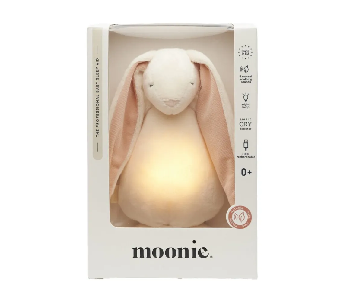 Peluche Luz-Sonido Conejo Moonie 2.0 Powder Personalizable
