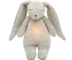 Peluche Luz-Sonido Conejo Orgánico Moonie 2.0 Gray Personalizable