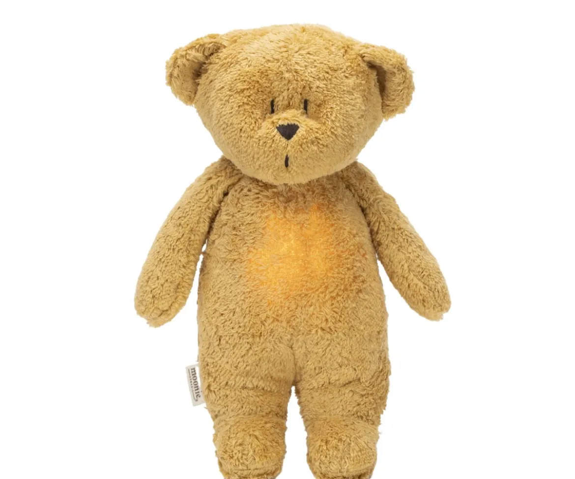 Peluche Luz-Sonido Oso Orgánico Moonie 2.0 Honey