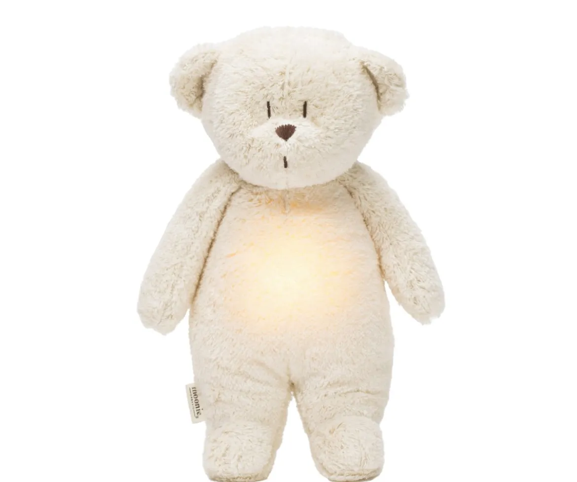 Peluche Luz-Sonido Oso Orgánico Moonie 2.0 Polar