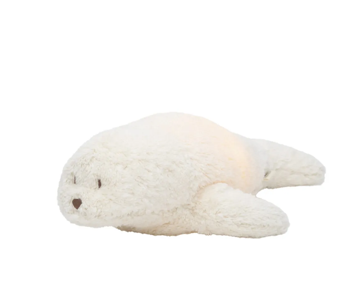 Peluche Luz-Sonido Seal Orgánico Moonie Polar