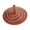 Peonza de Madera Espiral Marrón Oscuro