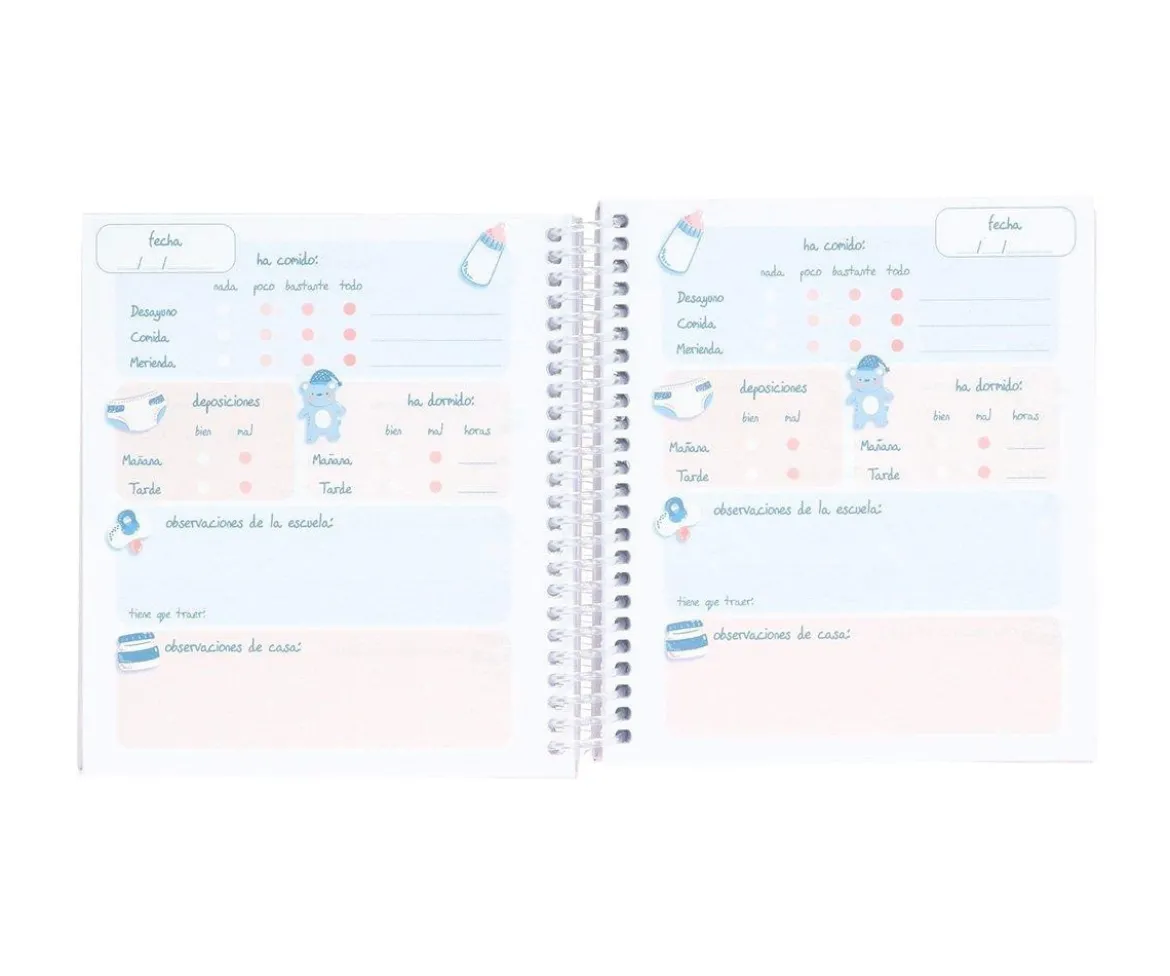 Pequeña Agenda Guardería Personalizable Blossom Birds