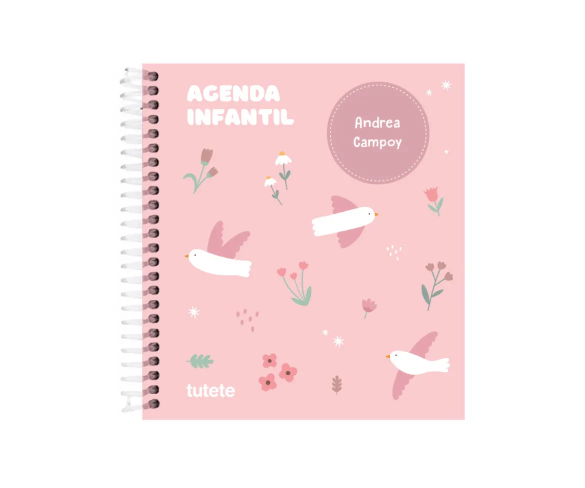 Pequeña Agenda Guardería Personalizable Blossom Birds