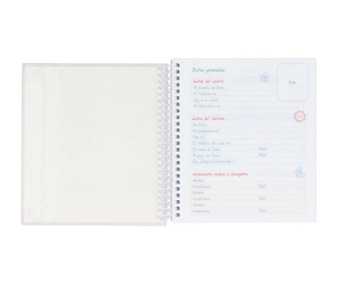 Pequeña Agenda Guardería Personalizable Geometric Nature