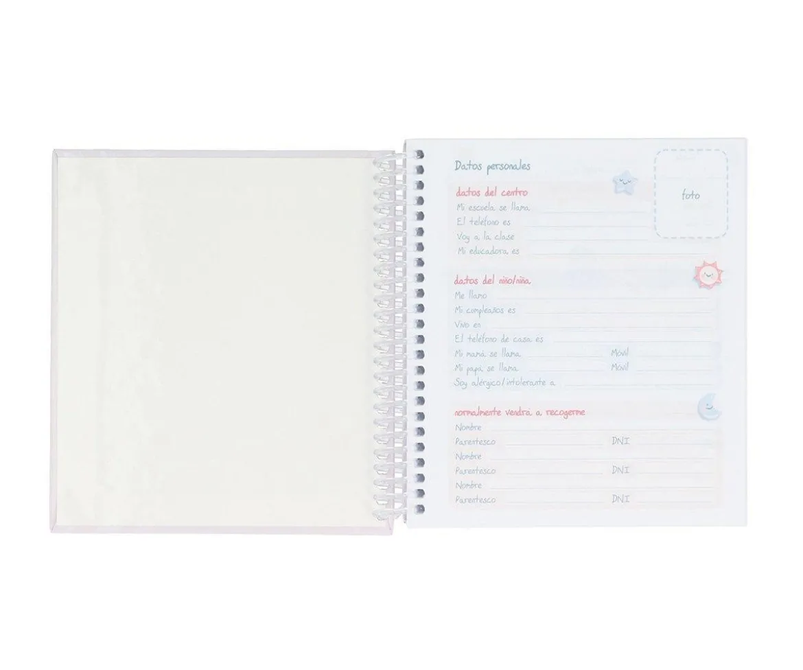 Pequeña Agenda Guardería Personalizable The wooden boy