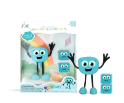 Personaje + 2 Cubos Iluminados Blair Azul