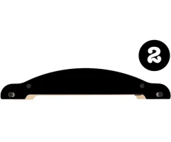 Pieza 2 Base Mini-Flip Negro