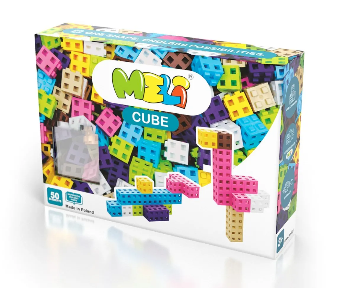 50 Piezas de Construcción Classic CUBE Pink