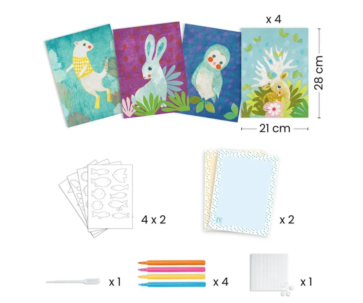 Pintura con Agua y Papel Secante