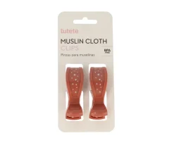 2 Pinzas para Muselinas Terracota
